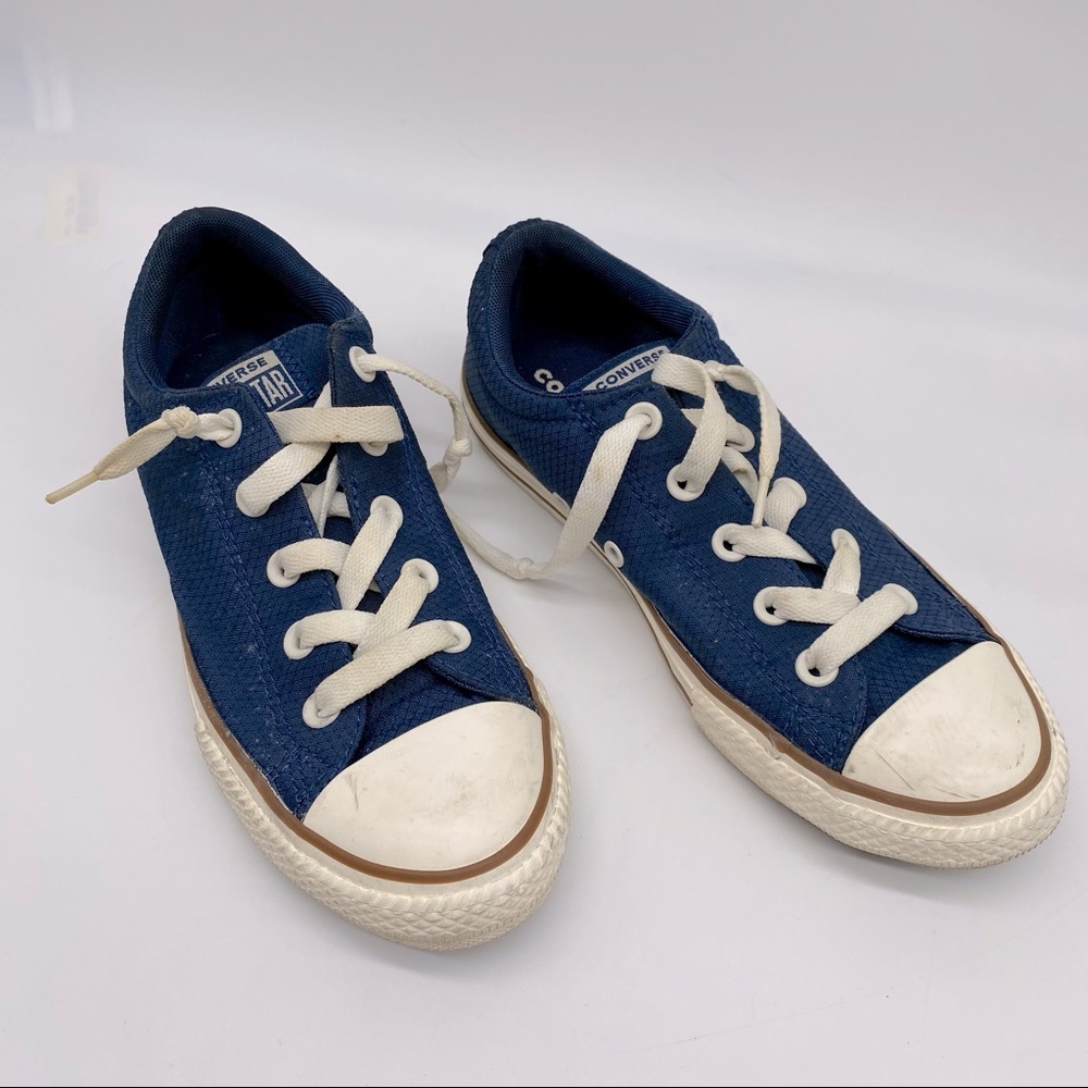 Converse chuck taylor all star street slip kids shoes navy size 3